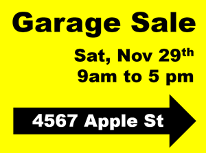 have a garage sale